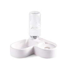 500ml Pet Water Drinker Dispenser Heart-shaped Automatic Dog Cat Feeder Waterer Bowl Bottle