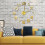 (Gold) 3D DIY Wall Sticker Clock Large Size Mirror Surface  Decor Quartz 5