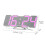 (Black) 3D LED Digital Wall Clock Wireless Remote Digital RGB LED Alarm Clock USB Sound Control Snooze Functions Wall Desktop Clock 10
