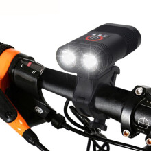 3000LM Dual-LED USB-C Rechargeable Bike Headlight with 5 Modes, 1800mAh, IPX6 Aluminum, 360 Rotating Mount