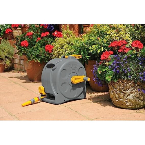 HOZELOCK 2-in-1 Compact Hose Reel 25m Review - Gardeners Guide Hub