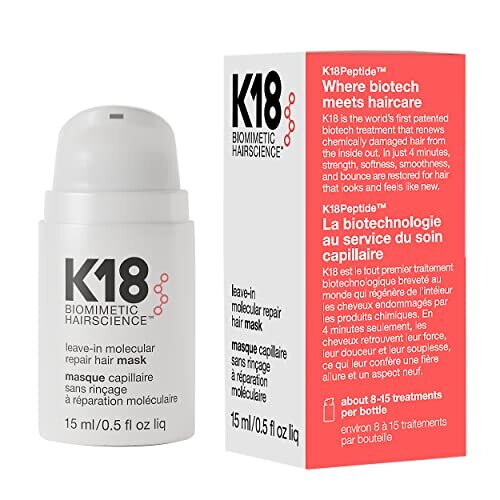 K18 Leave-In Repair Hair Mask, 15ml