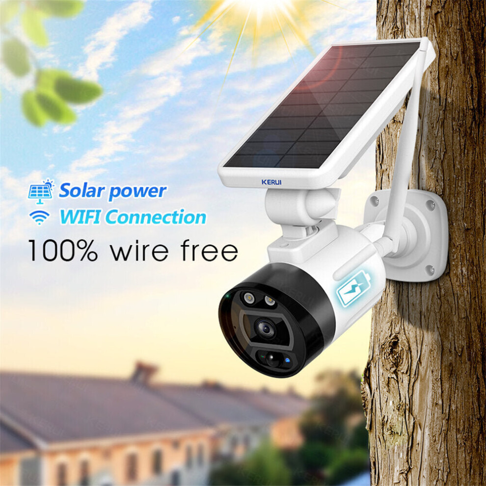 1080P 2MP Solar Wireless Battery Camera WIFI Outdoor Security IP Camera Alexa Cloud IP66 Waterproof CCTV Surveillance