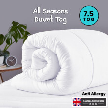 (7.5, King: 230 X 220 cm) All Seasons Duvet Quilts Bedding Soft Luxury Anti Allergic Duvet Quilt Summer Duvet Tog 4.5 & 7.5