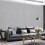 Living And Home Grey Linen Textured PVC Self-adhesive Wallpaper Roll 10M 3