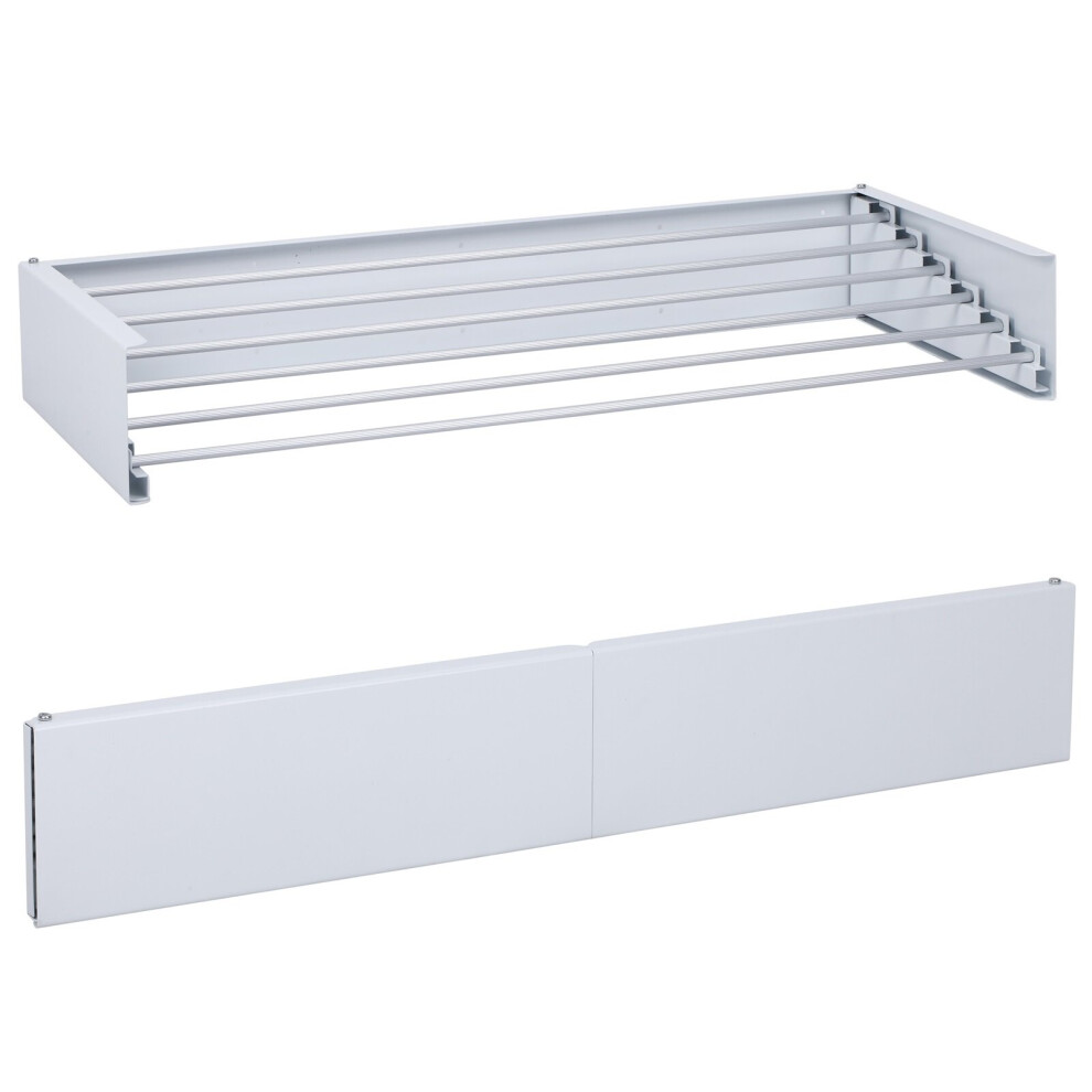 Gr8 Home Wall Mounted Telescopic Drying Rack Clothes Airer Laundry Dryer