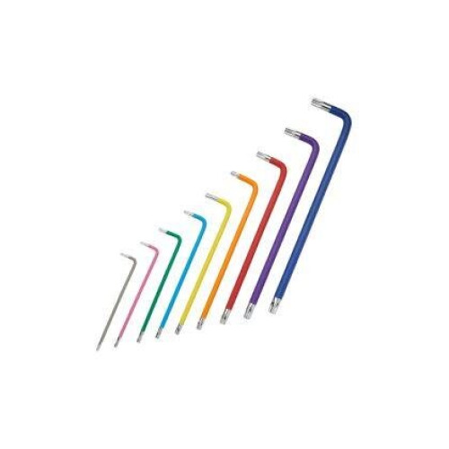 BlueSpot BlueSpot 9pc Extra Long Colour Coded Tamper Torx Key Set T10 - T50 15302 2
