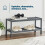 LIVIVO (GREY, 2 TIER) 2/3 Tier Bamboo Shoe Rack - Contemporary Shoe Organizer with Ample Storage 4