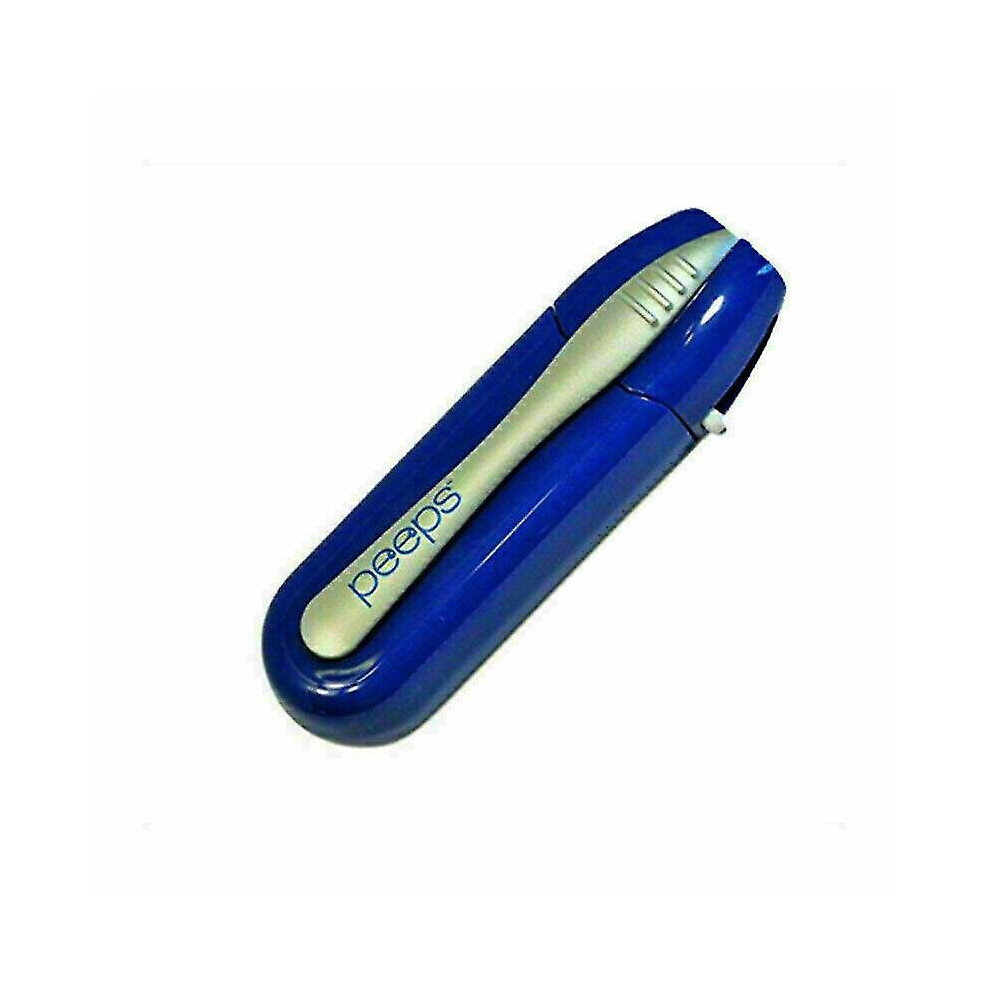 (Blue) Portable Peeps Best Eyeglass Sunglass All In One Glasses Lens Cleaner Brush-Purple