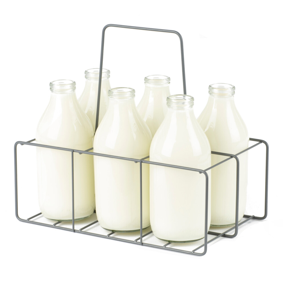 Livivo (6 Bottle Holder) Milk Crate Bottle Holder Orange