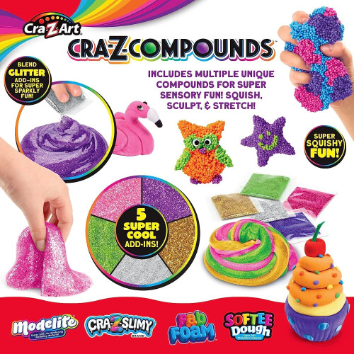Cra-Z-Slimy Slime Compound Set Toy 4 Compound Pack 1