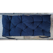 (170cm x 52cm x 6cm, Navy Blue) Waterproof Outdoor Chair Bench Pads Garden CHUNKY Bench Seat Pads