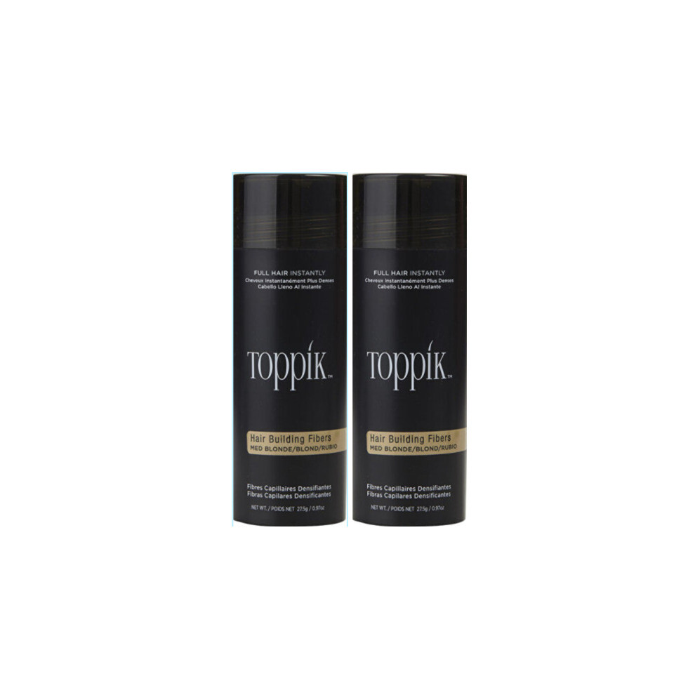 Toppik Hair Building Fibers - # Medium Blonde 27.5g/0.97oz(pk2)