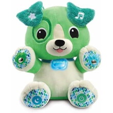 LeapFrog Pal Scout Smarty Paws | Soothing & Sensory Cuddly Toddler Toy with Lights & Music | Suitable for Ages 6 - 36 Months | Green