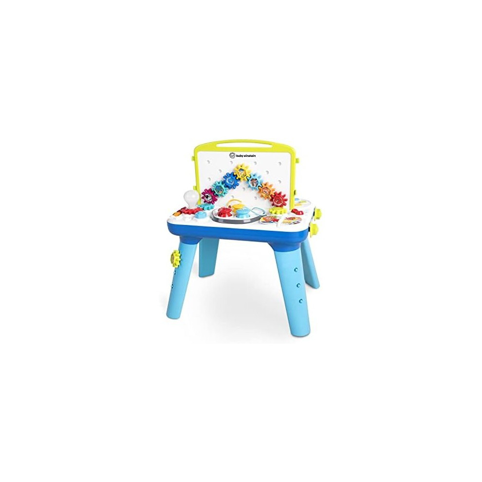 Baby Einstein, Curiosity Table Activity Station Toddler Toy with Lights, 65 Melodies & Sounds, 3 Languages, Spinning Gears