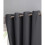 (Plain Ring Top Grey) 100% Blackout Door Curtains Thermal Insulted Single Panel Curtain + TieBack 4