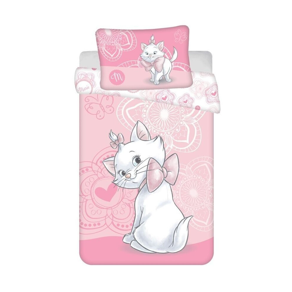 Disney The Aristocats Marie Toddler Duvet Cover Set 100 x 135cm COTTON