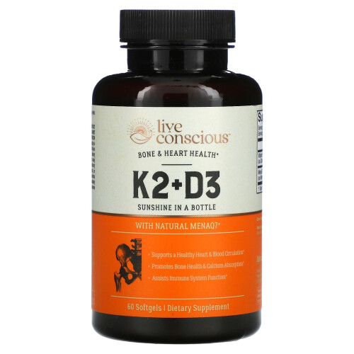 Ζωή Συνείδησης, K2+D3, Οστέο & Καρδιακή Υγεία, 60 Μυρωδικά
