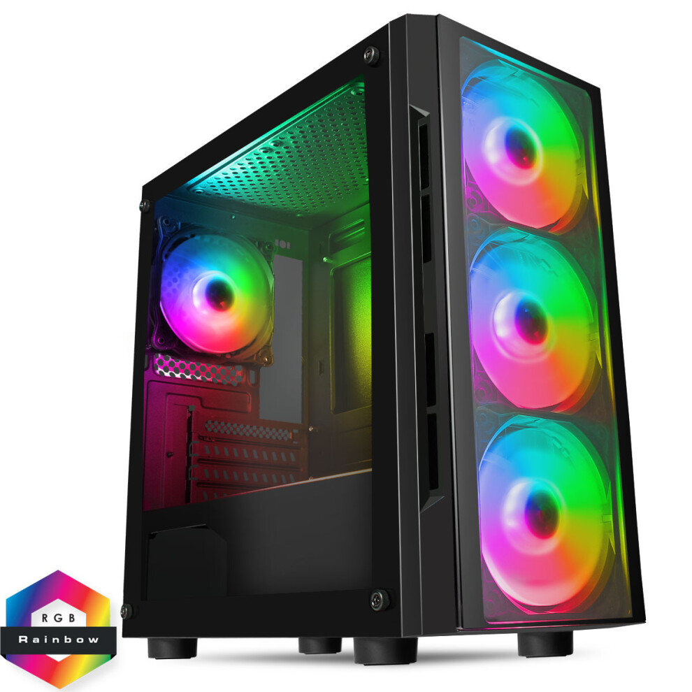 Gaming PC Computer Tower: Quad Core i5 8GB 1TB GT1030 2GB Windows 10 FLASH