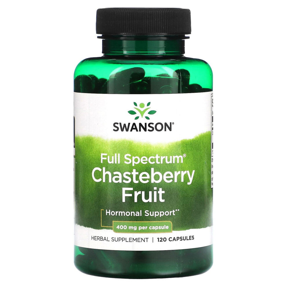 Full Spectrum Chasteberry Fruit, 400 mg, 120 Capsules