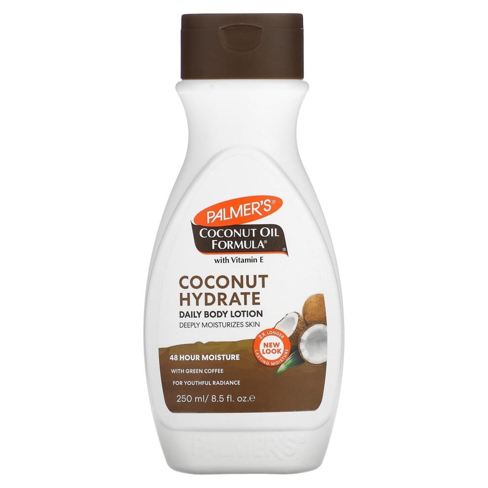 Palmer's Coconut Oil Formula With Vitamin E, Coconut Hydrate Daily Body Lotion, 8.5 Fl Oz (250 Ml) Green