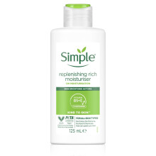 Simple Kind to Skin Genopbyggende rig fugtighedscreme med UV-filtre - Nærer følsom hud, 125 ml