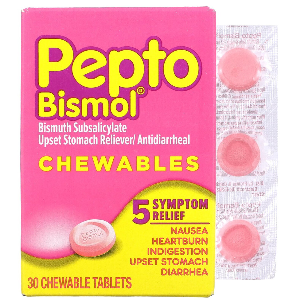 Pepto Bismol ; Chewables, 30 Chewable Tablets