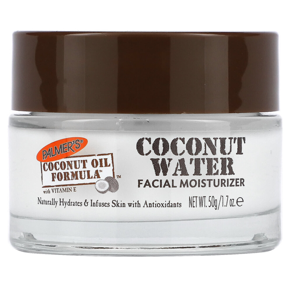 Coconut Oil Formula with Vitamin E, Coconut Water Facial Moisturizer, 1.7 oz (50 g)