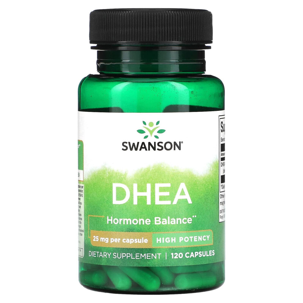 DHEA, High Potency, 25 mg, 120 Capsules