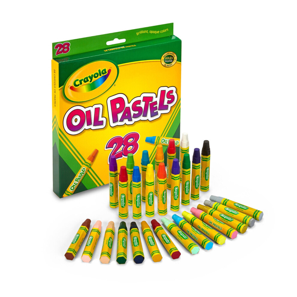 28 x Crayola Colored Pencils Oil Pastel Crayons Arts And Crafts School