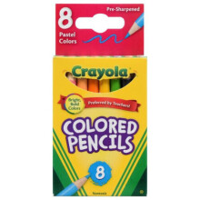 16 x Crayola Colored Pencils Pastel Arts And Crafts School Stationery