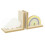 Carousel Home Children's Rainbow & Cloud Bookends | Wooden Nursery Book Ends 3