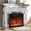 Sleek Design Mirrored Crushed Crystal Fireplace-120cm 1