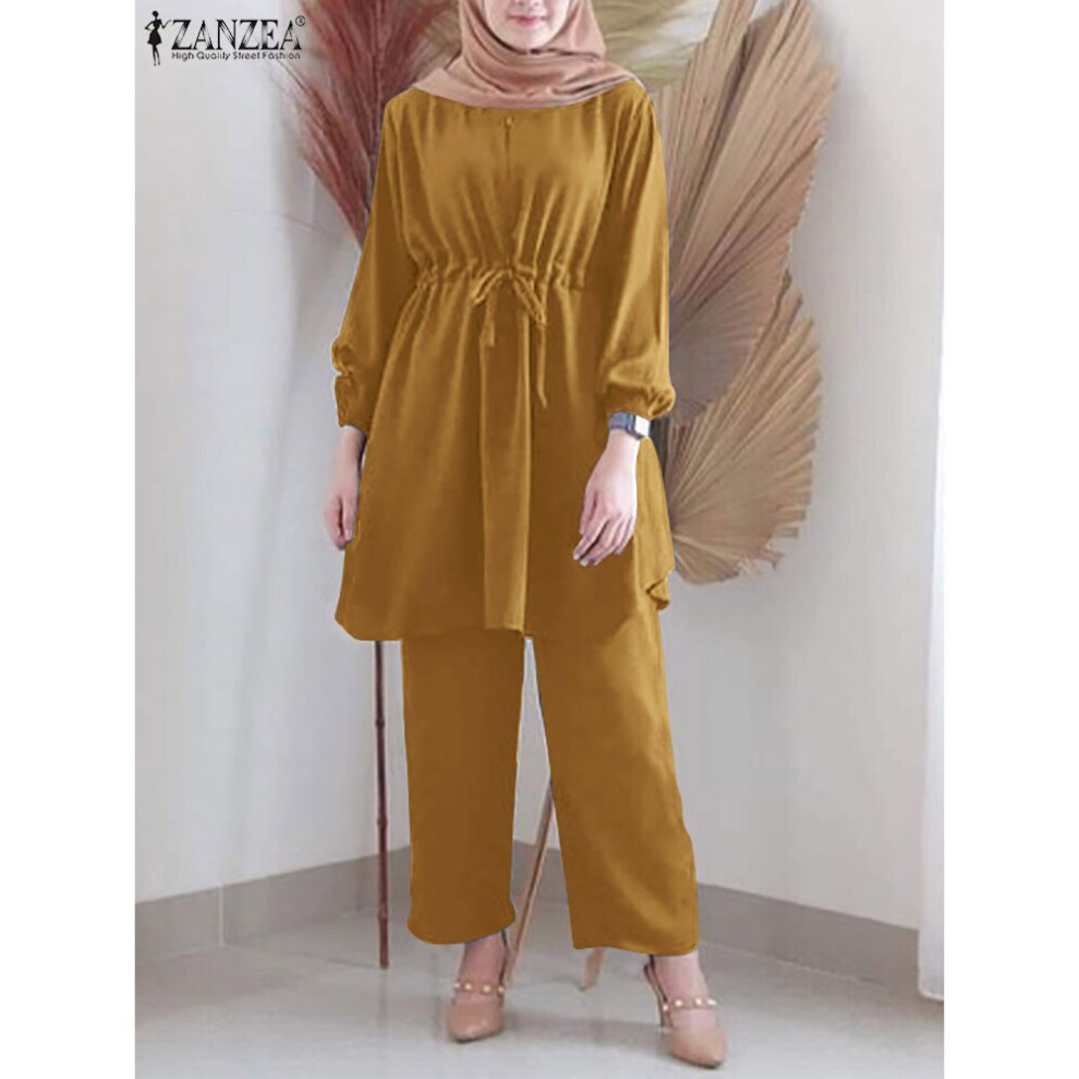 Holiday Casual Loose 2PCS Suit Women Spring Muslim Sets Islamic