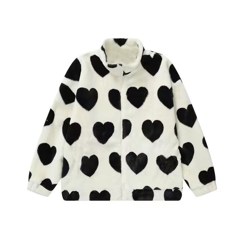 Pink Love Lamb Wool Women Jacket Street Retro Rabbit Plush Coat Women Loose Casual Warm Cotton Winter Clothes Women Top-image-OPC-PBWMZW9-NEW