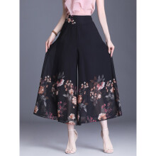 Casual Woman Pants Plus Size Summer Spring Womens Clothing Print Chiffon Pants For Women Thin Loose Pants