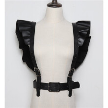Punk Sexy Women PU Leather Belts Female Slim Body Bondage Cage Harness Waist Straps Suspenders Belt Accessories