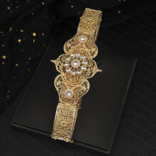 Caucasuss Latest Girdle Belt Rhinestone Inlaid Perfect Girdle Girl For The Wedding Party Metal Waist Chain