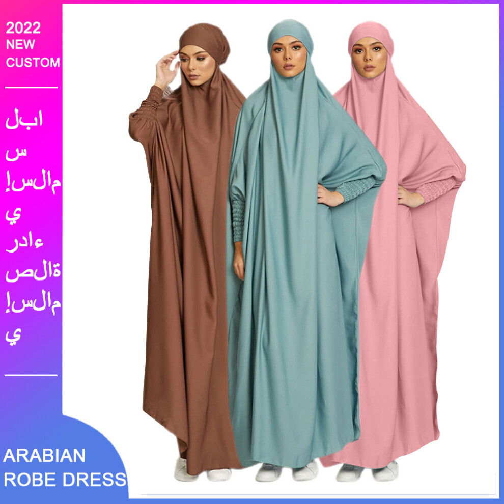 Muslim Robe Hijab Dubai Abaya Long Dresses Women With Hijab Islam Clothing Abaya African Dress Abayas Skirt Women Hat-image-OPC-PBWN8BJ-NEW