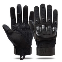 (full finger Black-XL) Touch Screen Tactical Gloves Military Army Paintball Shooting Airsoft Combat Anti-Skid Work Protection Full Finger Glove