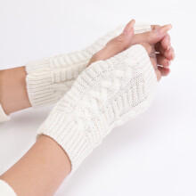 9Pair Half Finger Gloves For Women Winter Wool Knitting Soft Warm Arm Mittens Handschoenen Unisex Guantes
