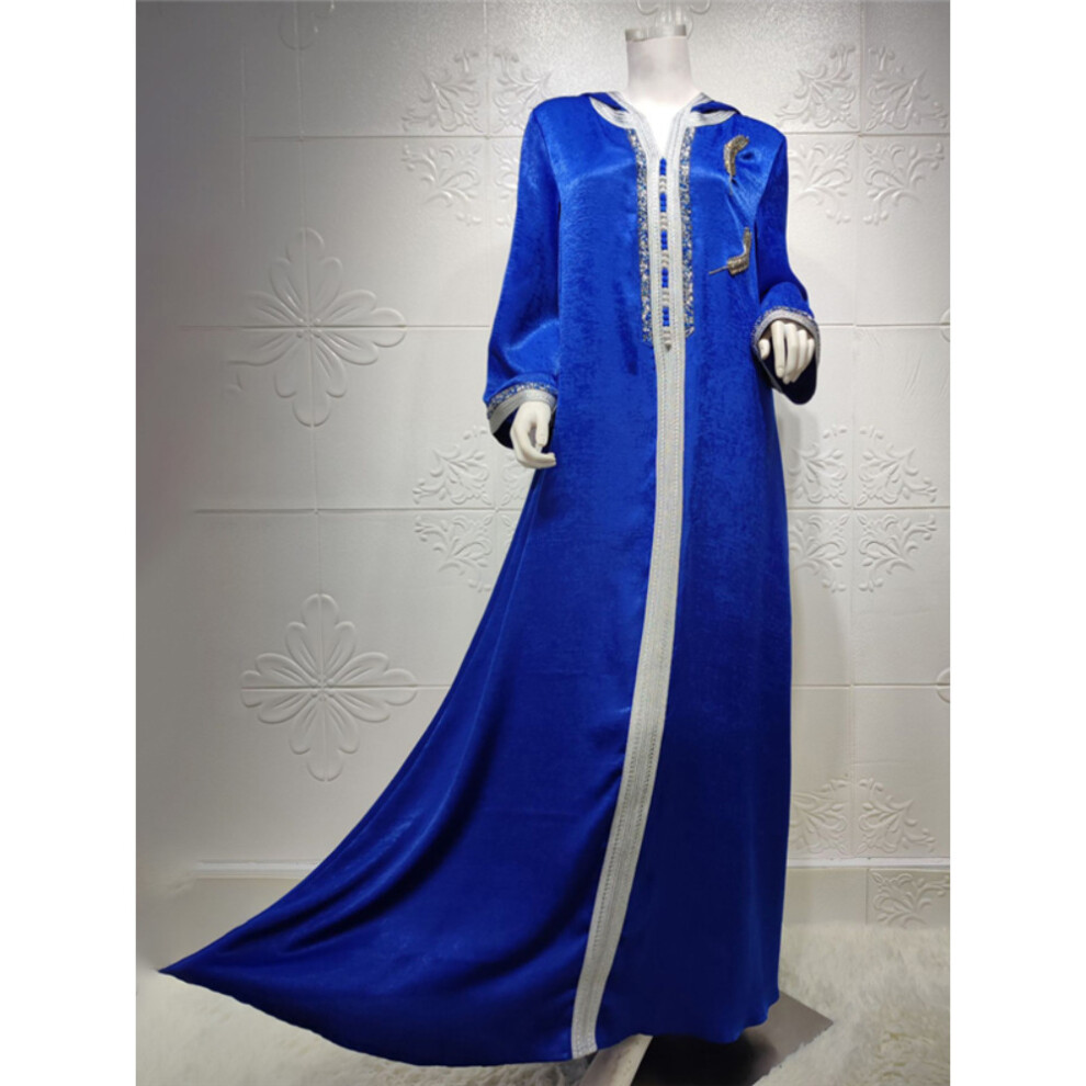 Ramadan Mubarak Abayas For Women Dubai Muslim Hooded Dress Jalabiya Kaftan Moroccan Evening Gown Islam Clothing-image-OPC-PBWN8DS-NEW