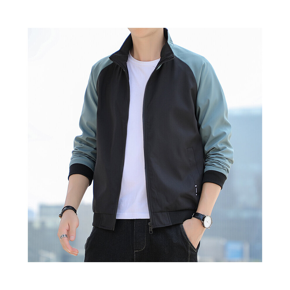 Patchwork Jackets Lightweight Stand Collar Men Clothing Thin Fall Coats Men Streetwear Casual Jacket Men-image-OPC-PBWNBJH-NEW