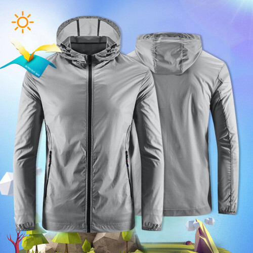 Multicoloured, M) Mens Sun Protection Jacket for Summer on OnBuy