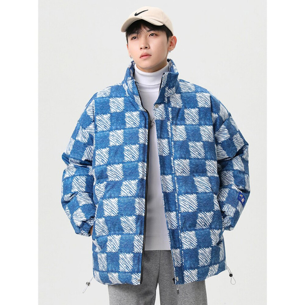 Winter Down Jacket Mens Casual Oversized Coat Japanese Streetwear Windproof Youth Men Outwear Down Coat Male