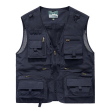 Summer Men Unloading Tactical Vest Coat Casual Mens Photographer Waistcoat Mesh Work Sleeveless Jacket Tools Pocket Vest 5XL