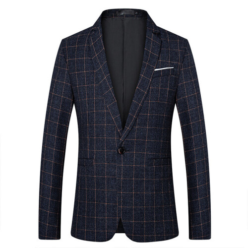 Checked casual blazer best sale