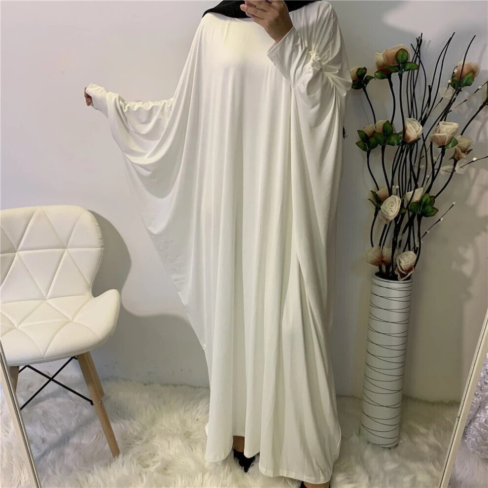 Women Loose Maxi Dress Muslim Abaya Dubai Kaftan Turkey Arabic Robe Eid Ramadan Prayer Garment Islamic Clothing Abayas-image-OPC-PBWN8FB-NEW