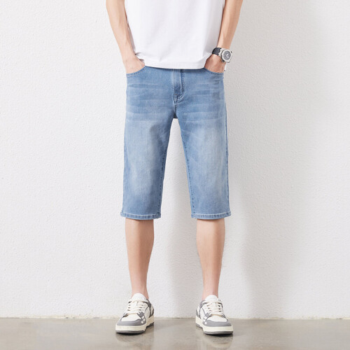 Plus size stretch jean shorts deals