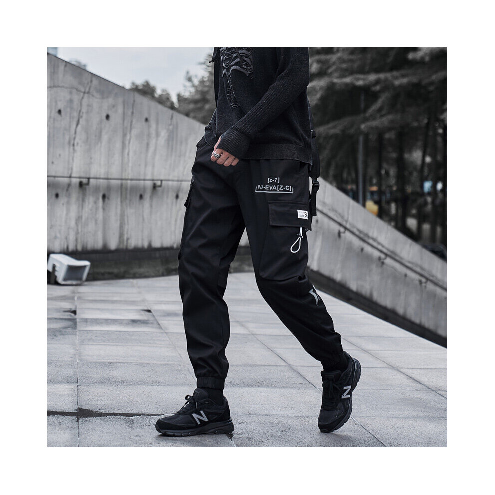 Mens Cargo Pants Men Harajuku Hip Hop Joggers Male Techwear Japanese  Streetwear Track Pants Men on OnBuy